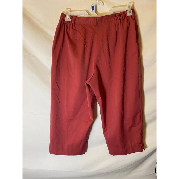 Alfred Dunner womens size 16P 16 Petite pink cropped capri Pants - Picture 3 of 3